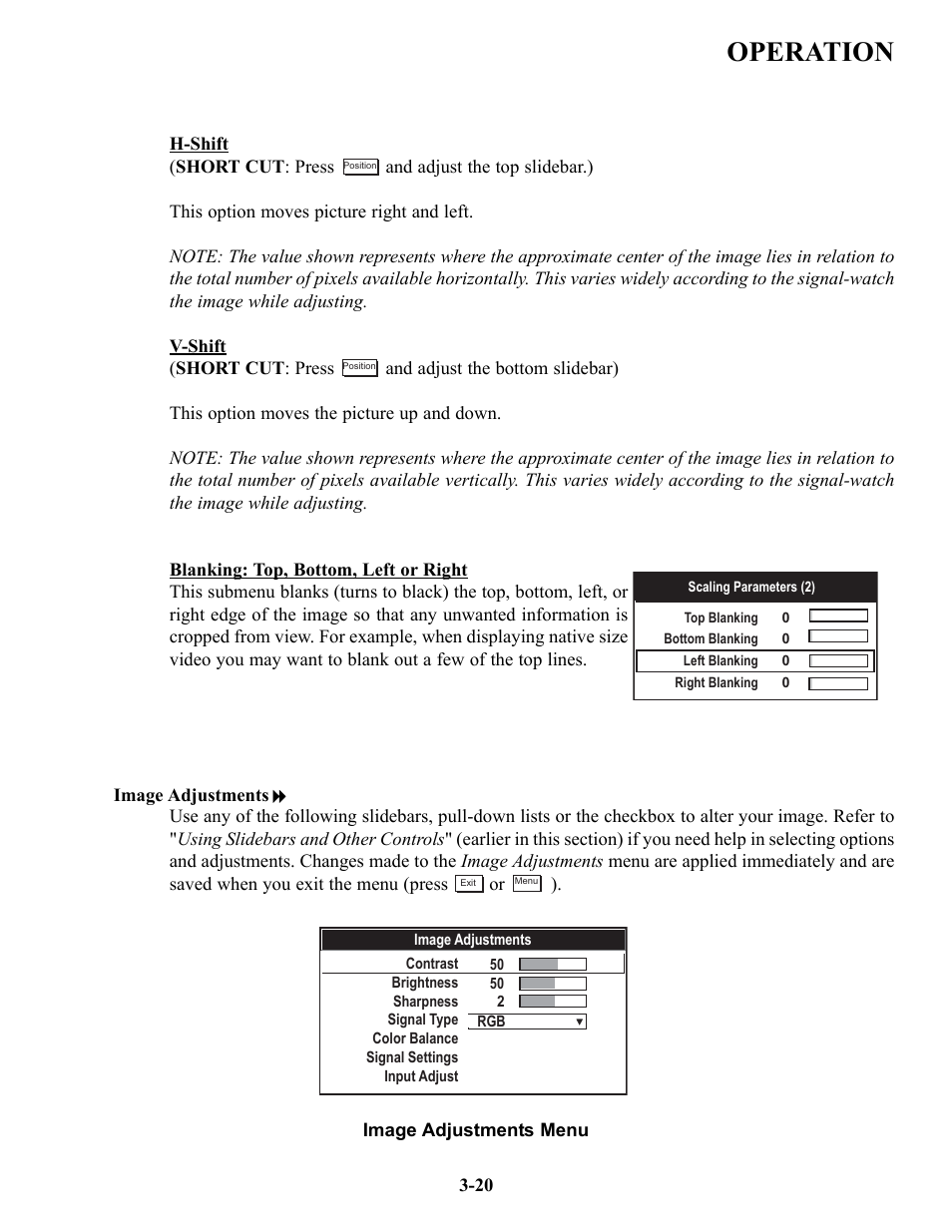Operation | Runco VX-4c User Manual | Page 46 / 110