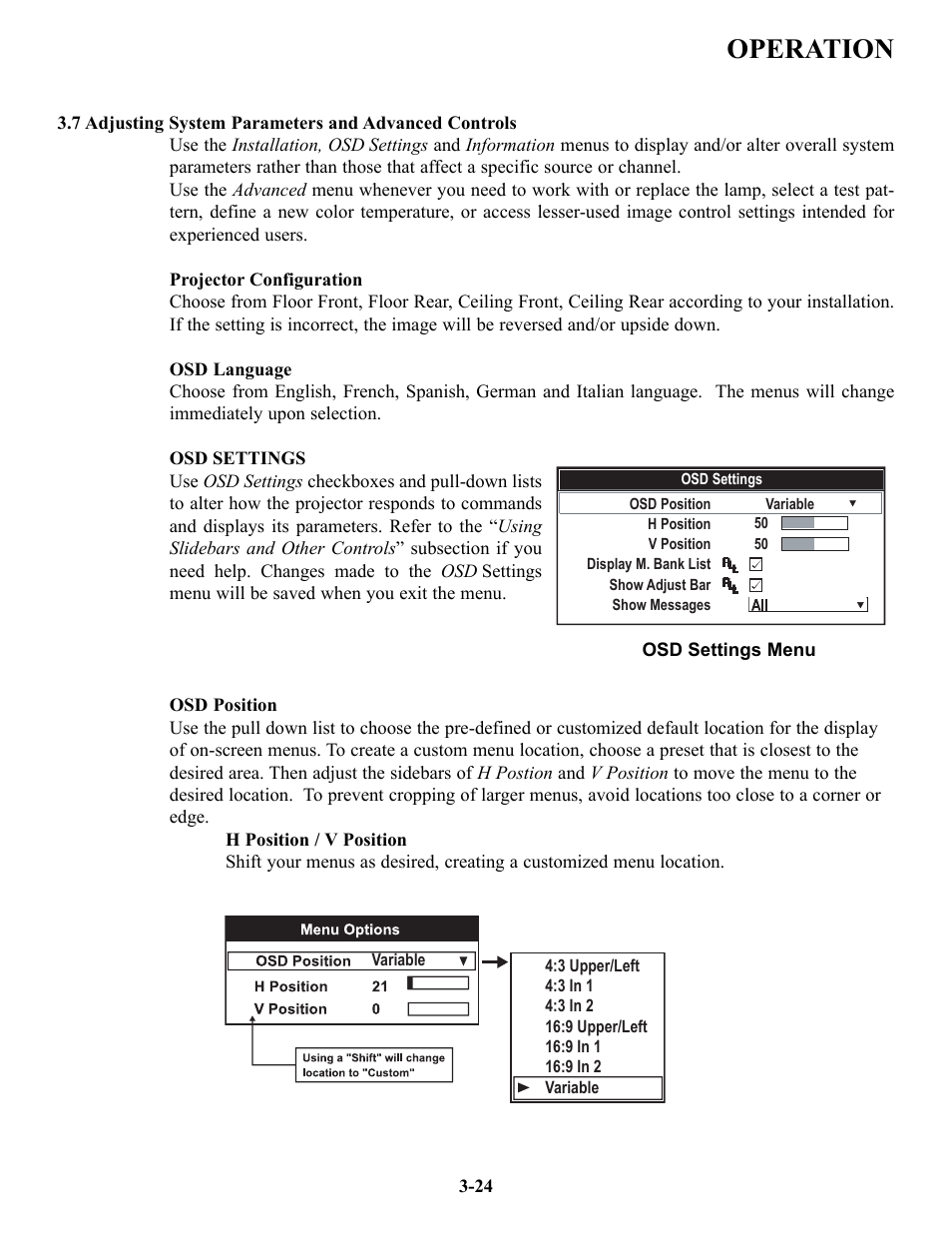 Operation | Runco VX-4c User Manual | Page 50 / 110