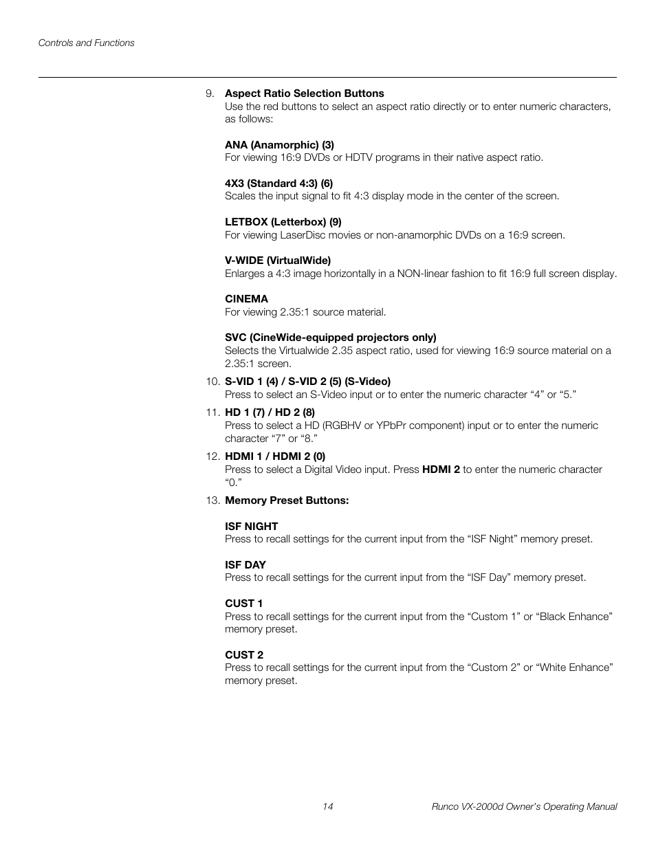 Pre l iminar y | Runco VX-2000d User Manual | Page 26 / 88