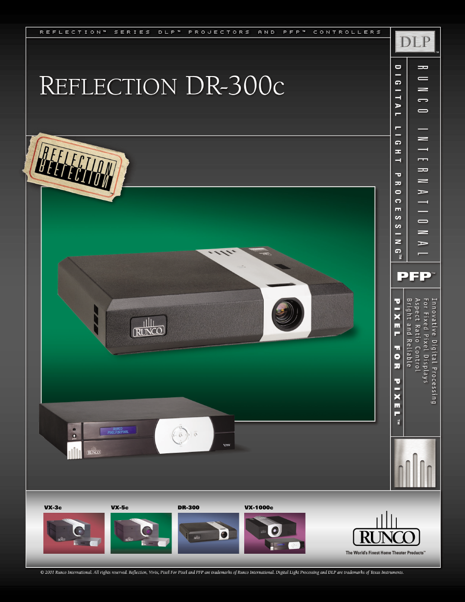 Runco DR-300c User Manual | 2 pages