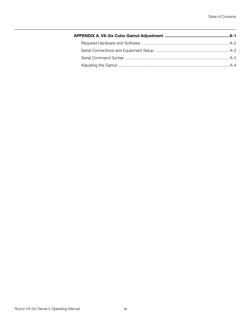 Runco Video Xtreme VX-2ix User Manual | Page 9 / 80