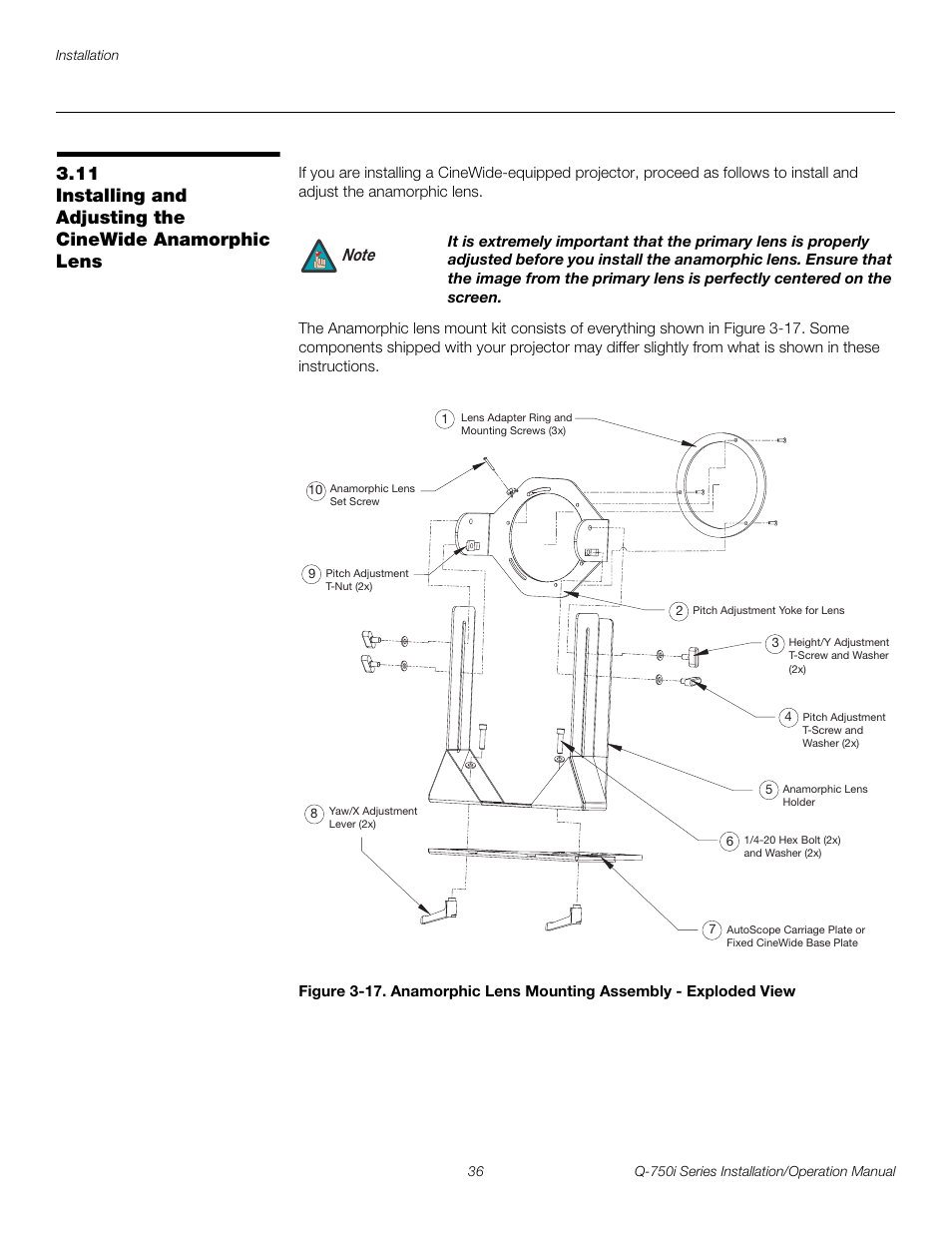 Pre l iminar y | Runco QUANTUM COLOR Q-750I User Manual | Page 52 / 108