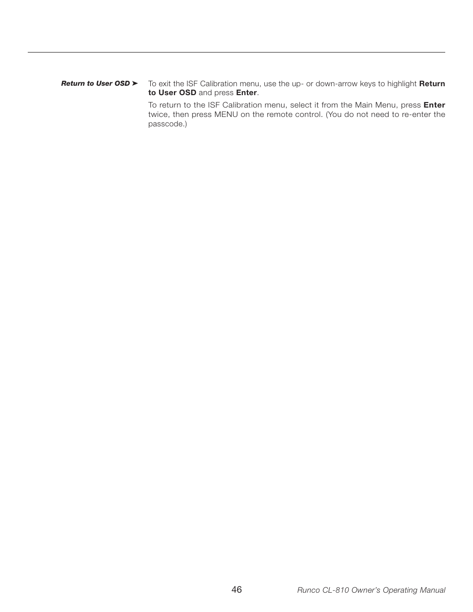 Runco CL-810 User Manual | Page 46 / 58