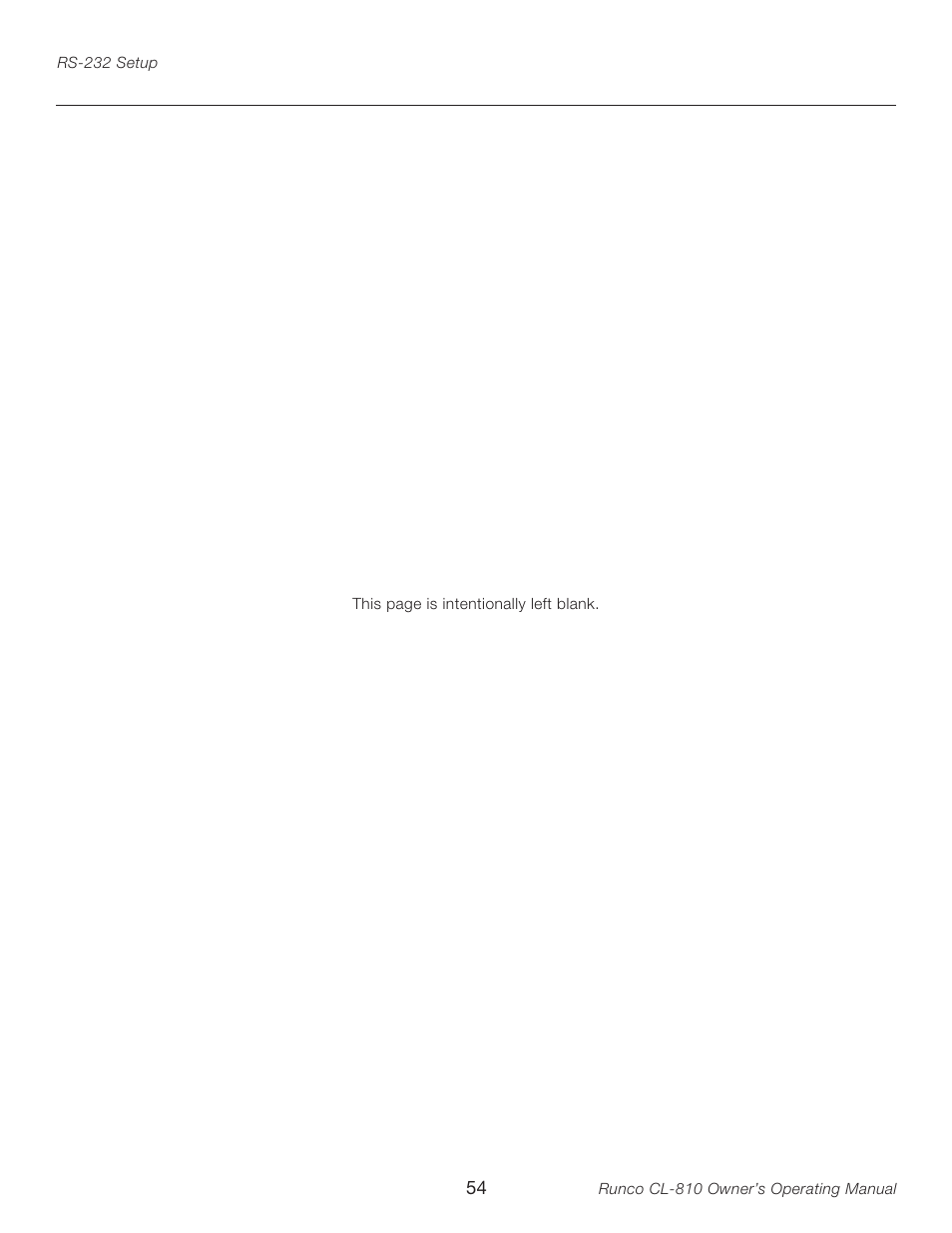 Runco CL-810 User Manual | Page 54 / 58