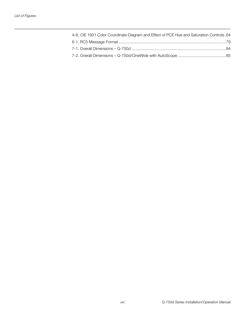 Pre l iminar y | Runco QUANTUM Q-750D User Manual | Page 16 / 106