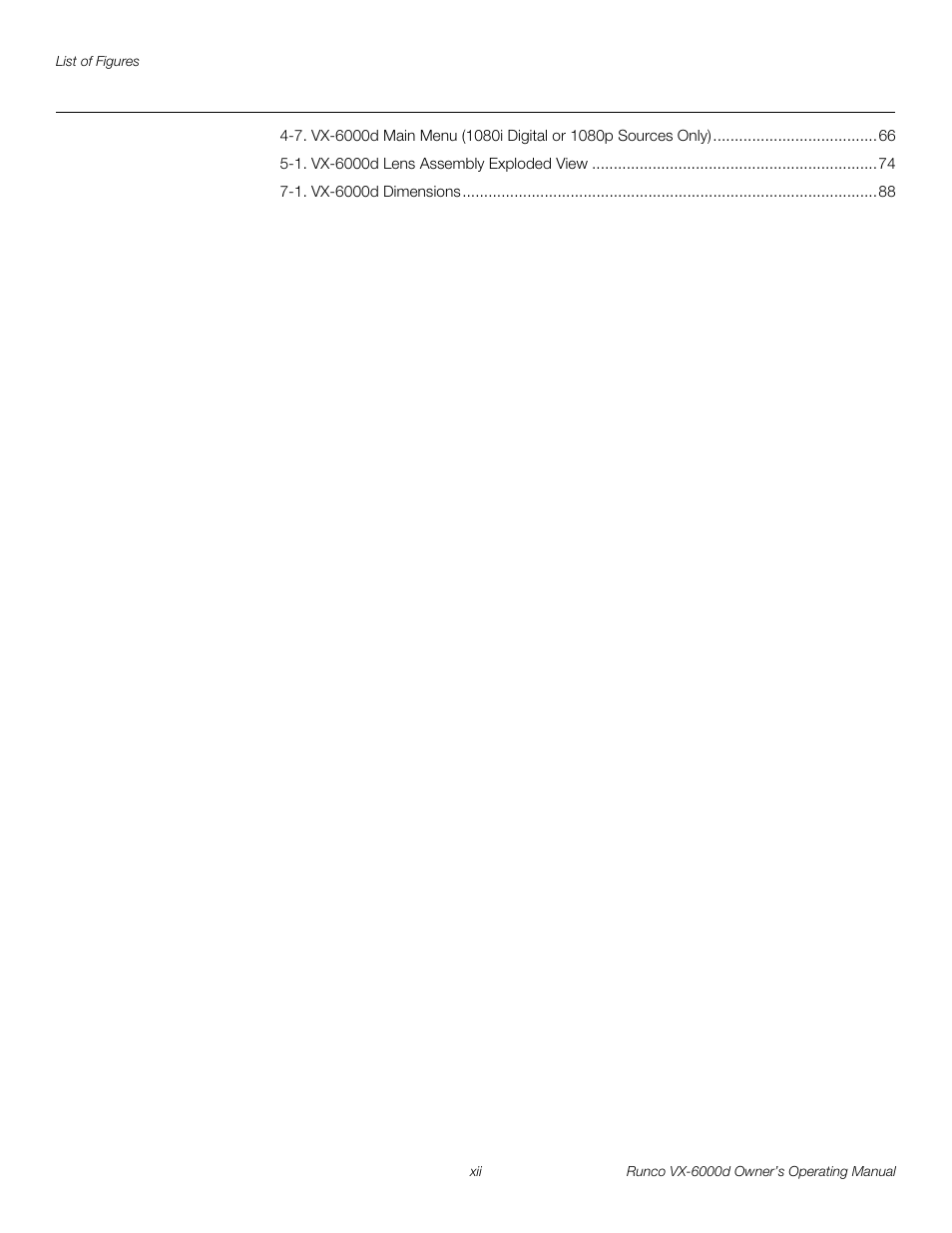 Pre l iminar y | Runco Video Xtreme VX-6000d User Manual | Page 12 / 102