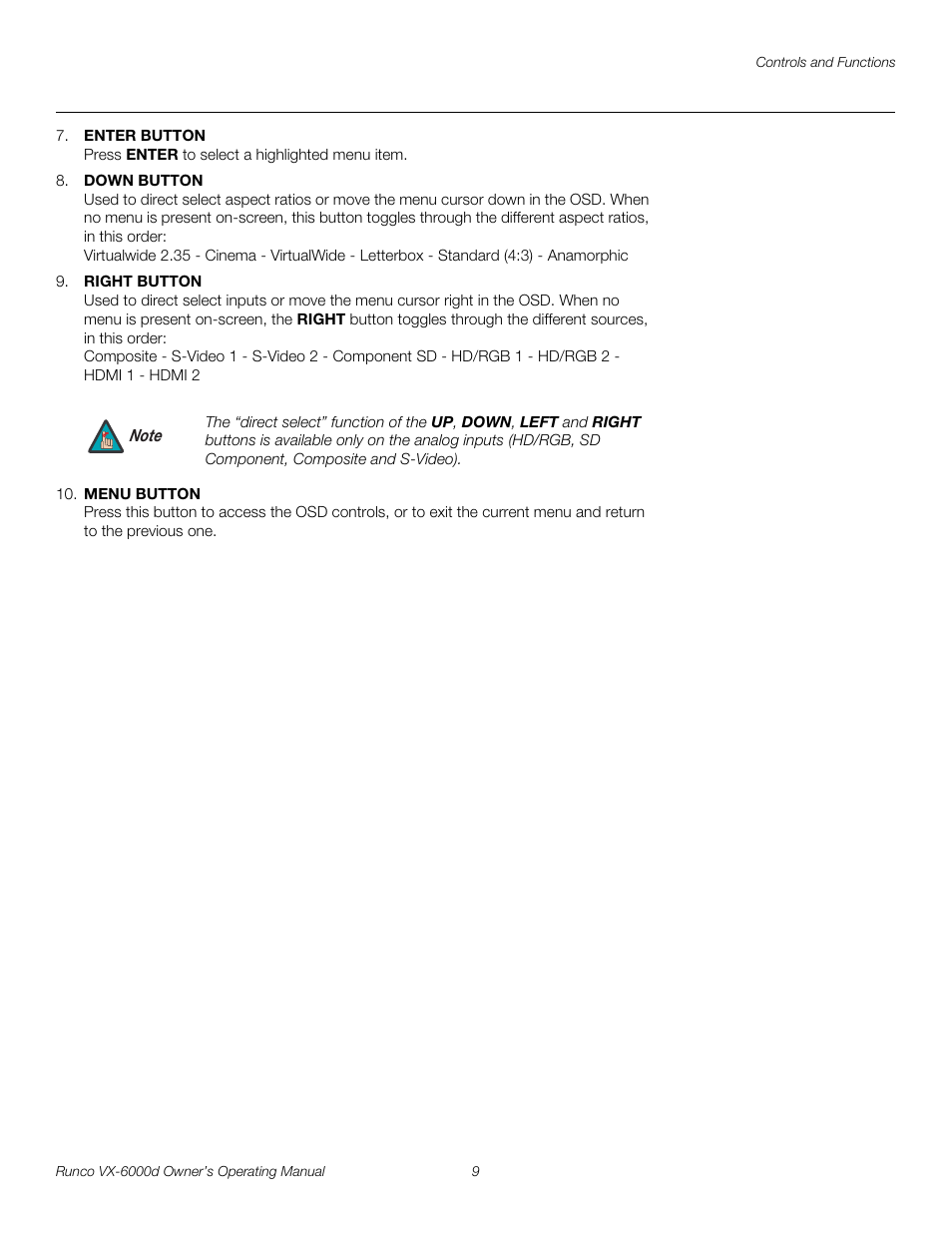 Pre l iminar y | Runco Video Xtreme VX-6000d User Manual | Page 21 / 102