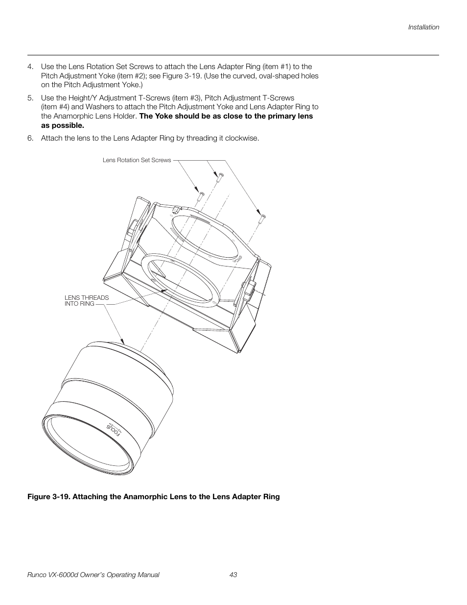 Pre l iminar y | Runco Video Xtreme VX-6000d User Manual | Page 55 / 102
