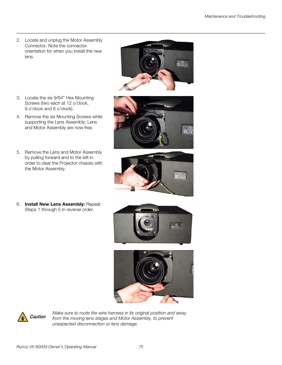 Pre l iminar y | Runco Video Xtreme VX-6000d User Manual | Page 87 / 102