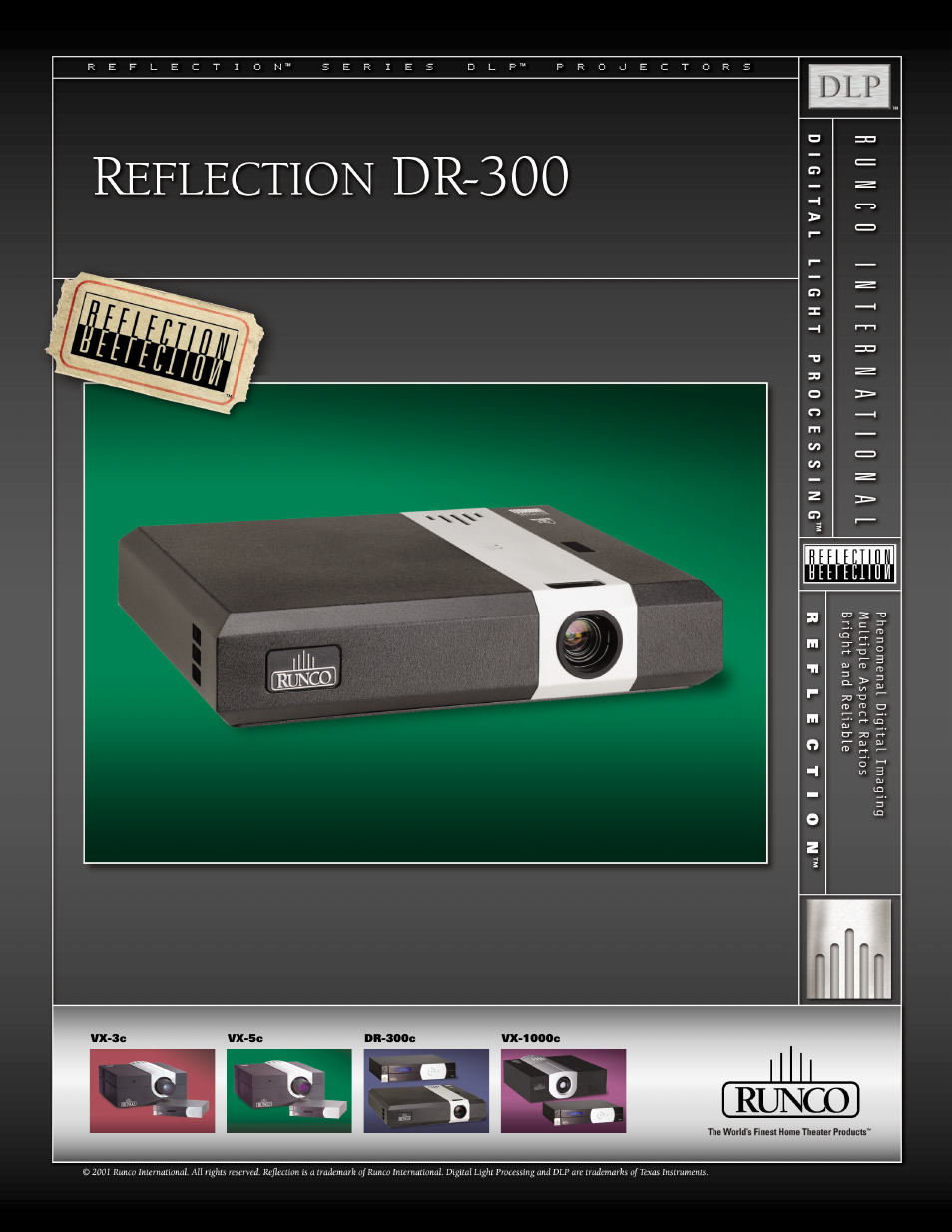 Runco DR-300 User Manual | 2 pages