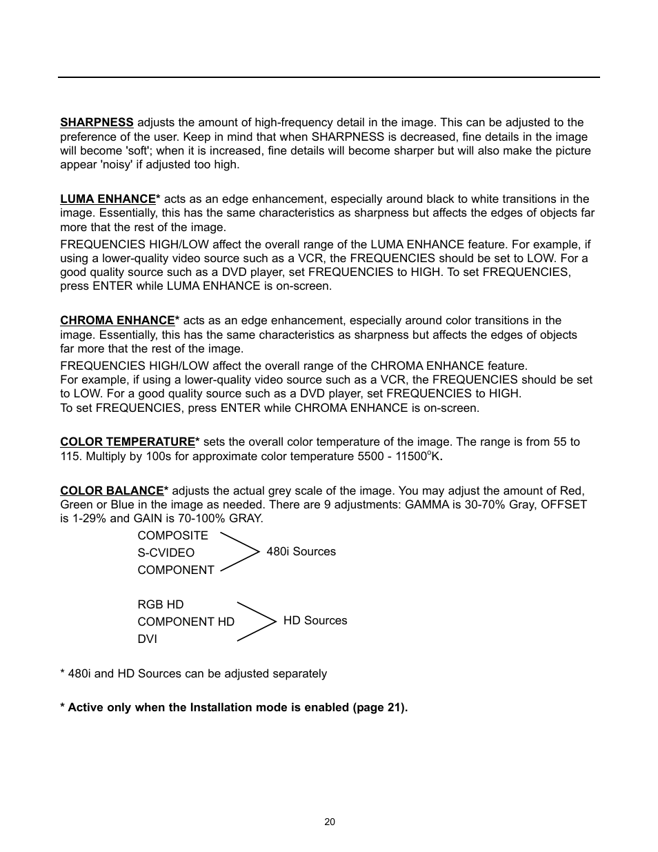 Runco REFLECTION VX-1000CI User Manual | Page 22 / 37