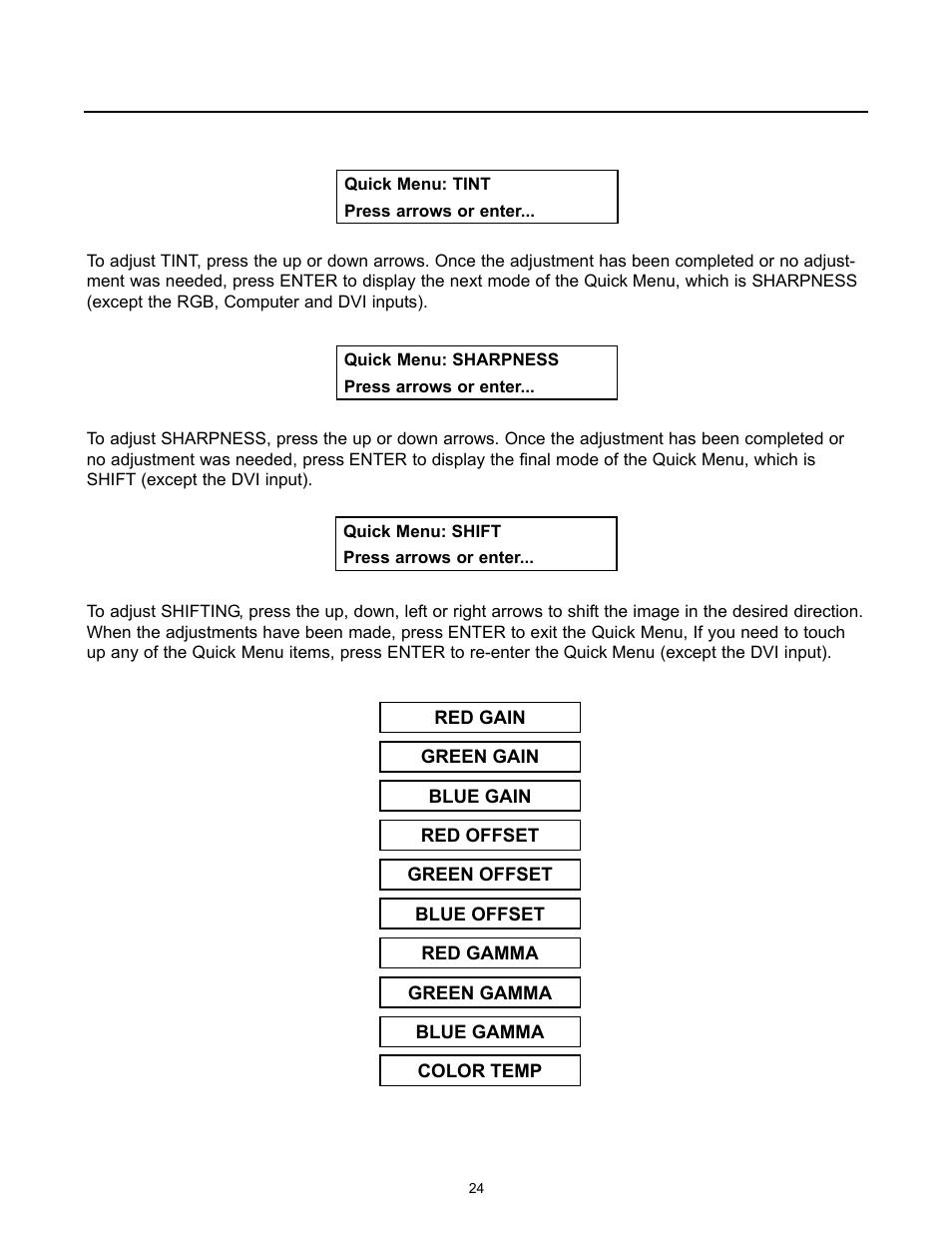 Runco REFLECTION VX-1000CI User Manual | Page 26 / 37