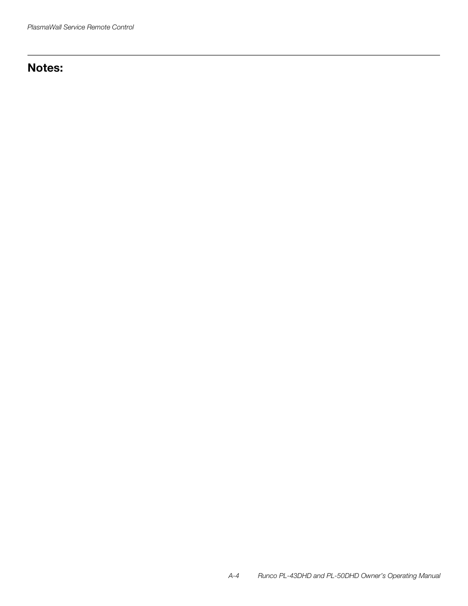 Runco PL-43DHD User Manual | Page 74 / 76
