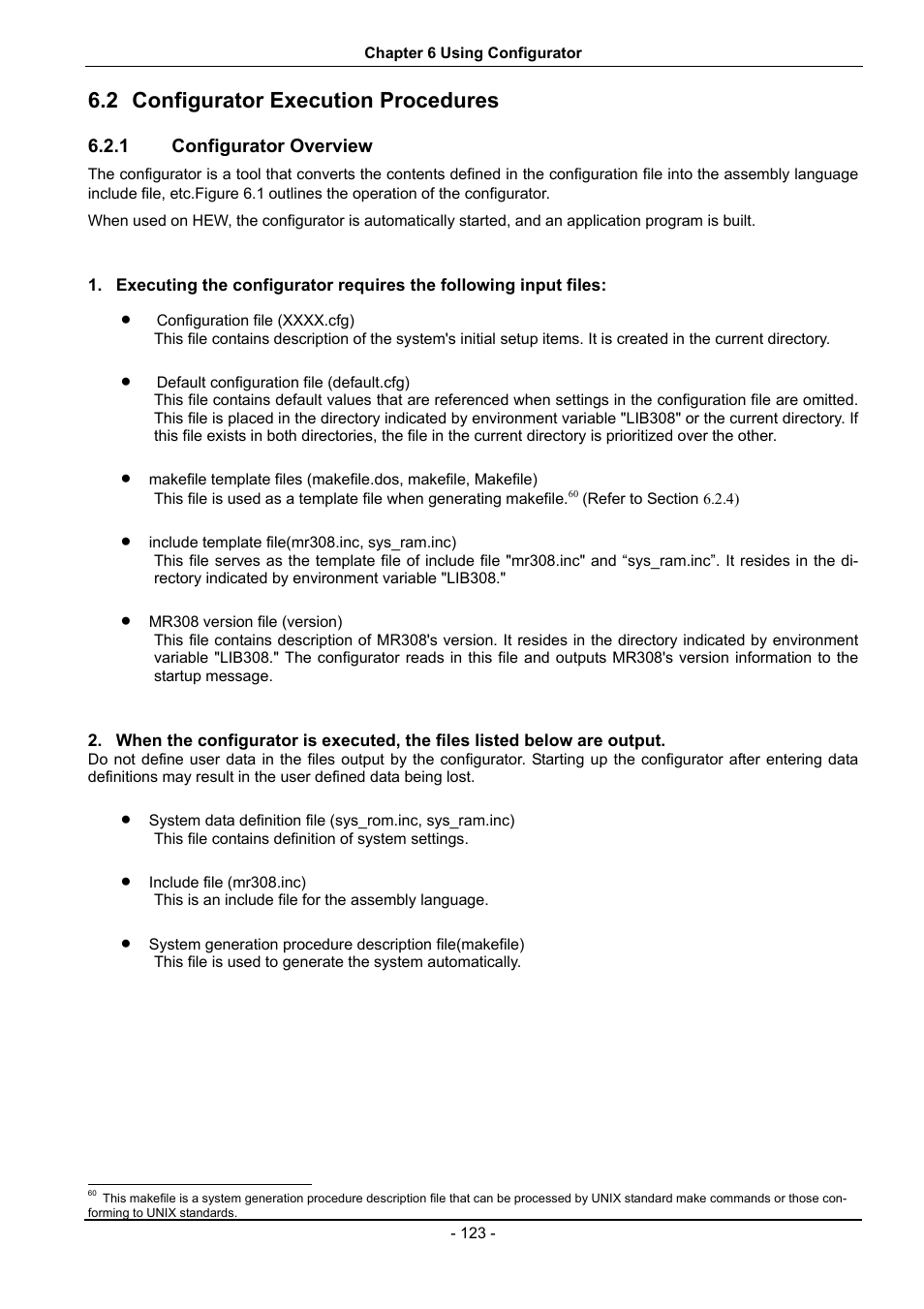 Configurator execution procedures, Configurator overview, 2 configurator execution procedures | Renesas 70 User Manual | Page 133 / 162