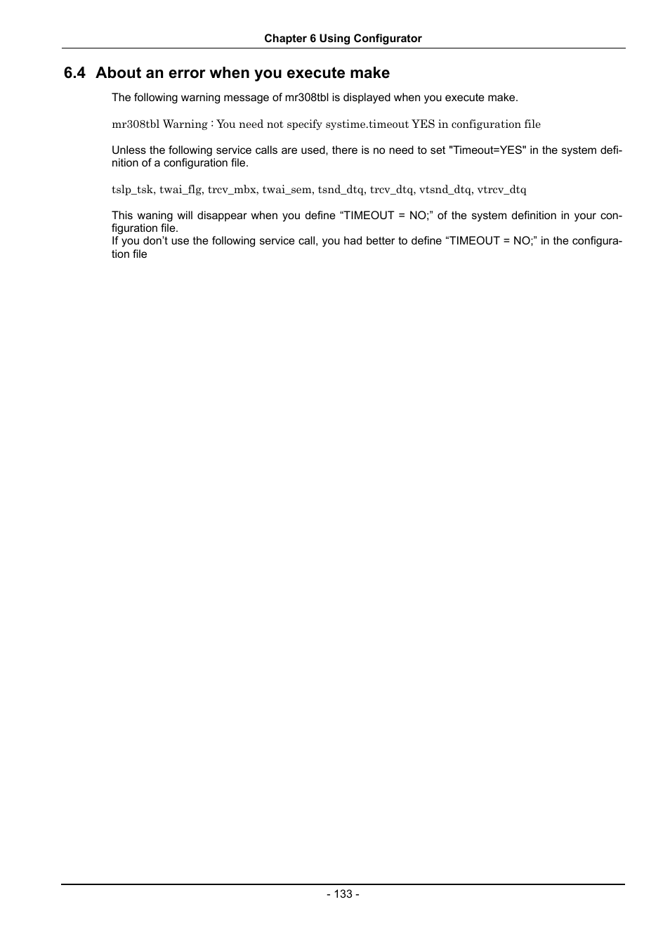 About an error when you execute make, 4 about an error when you execute make | Renesas 70 User Manual | Page 143 / 162