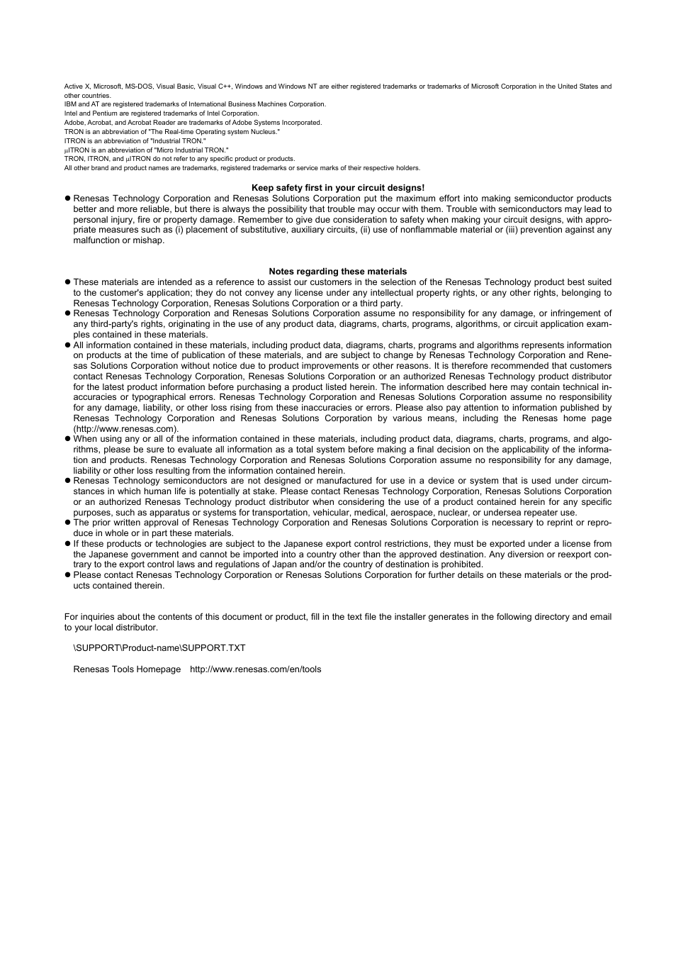 Renesas 70 User Manual | Page 2 / 162