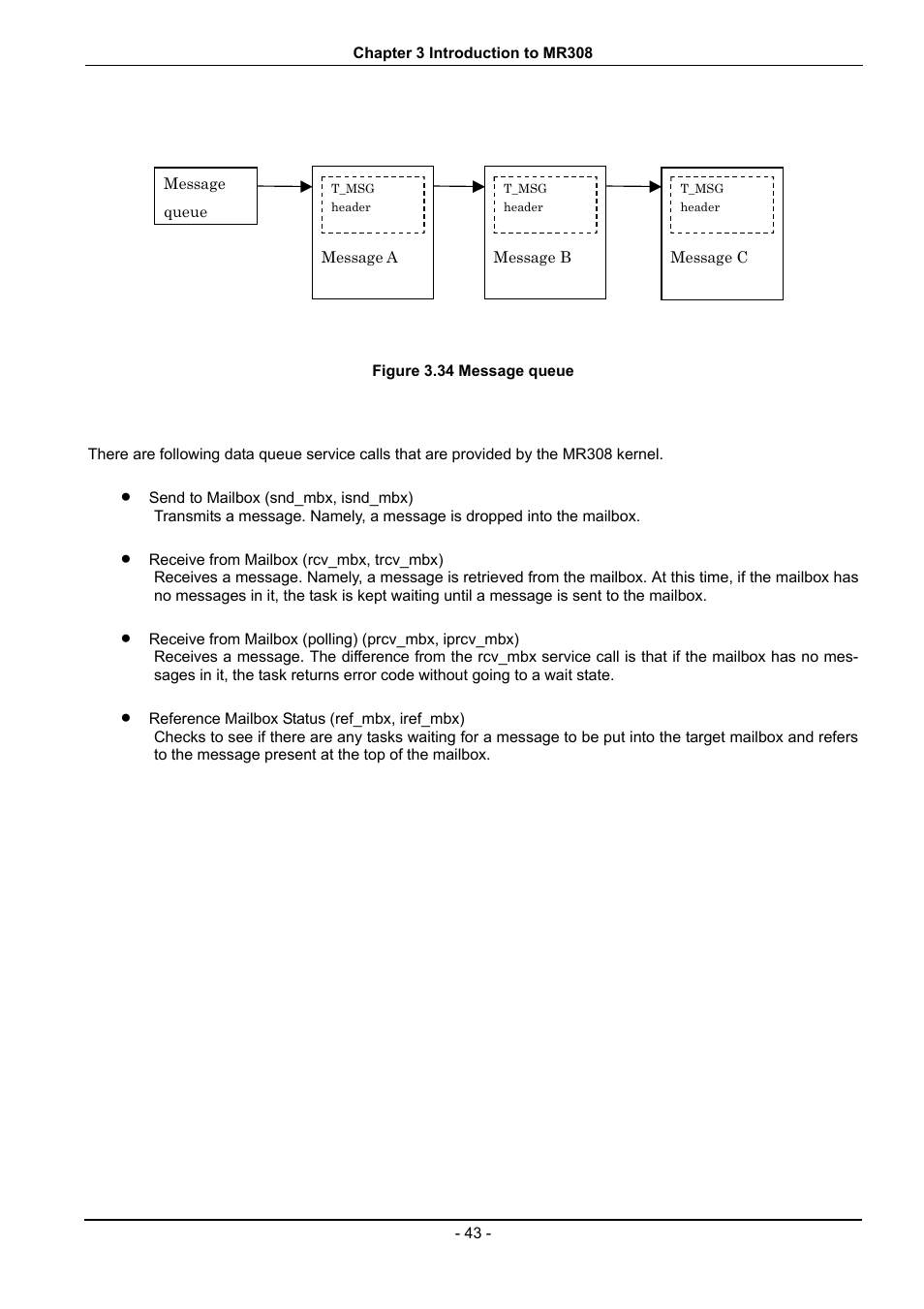 Figure 3.34 message queue, N in figure 3.34. th | Renesas 70 User Manual | Page 53 / 162