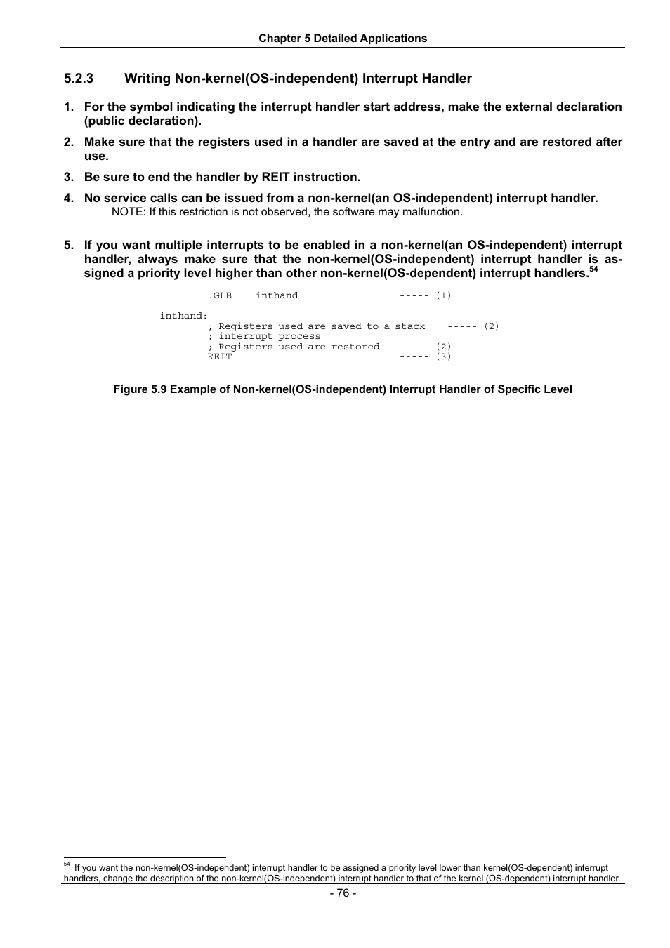 Renesas 70 User Manual | Page 86 / 162