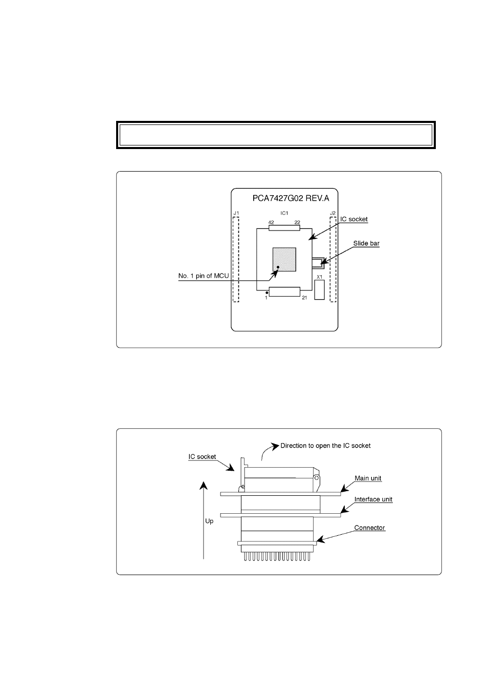 4 mounting an mcu into the adapter | Renesas PROM Programming Adapter PCA7427G02 User Manual | Page 12 / 20