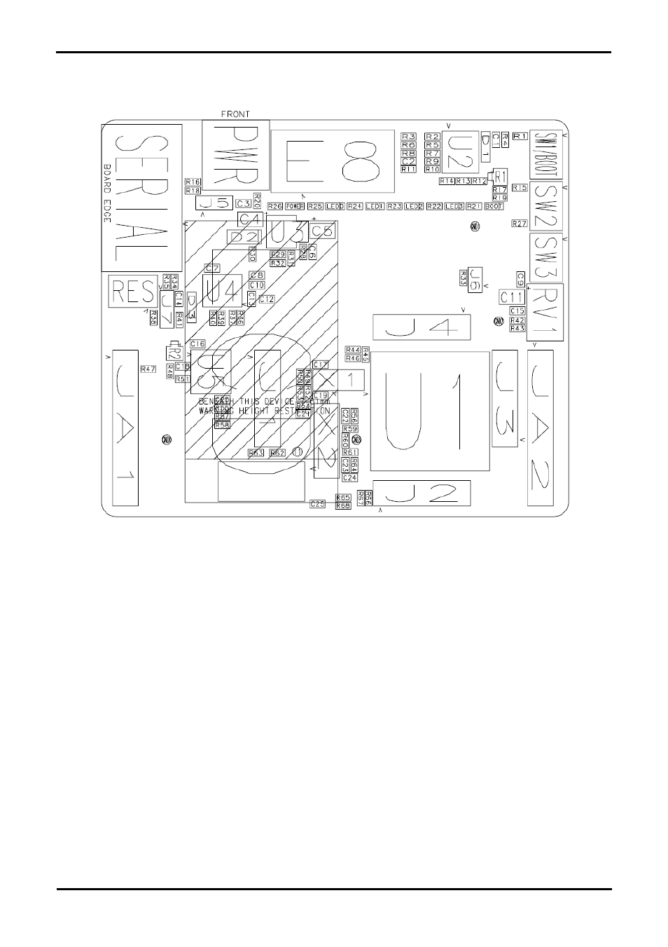 Chapter 11. component placement | Renesas Single-Chip Microcomputer H8/36079 User Manual | Page 24 / 27