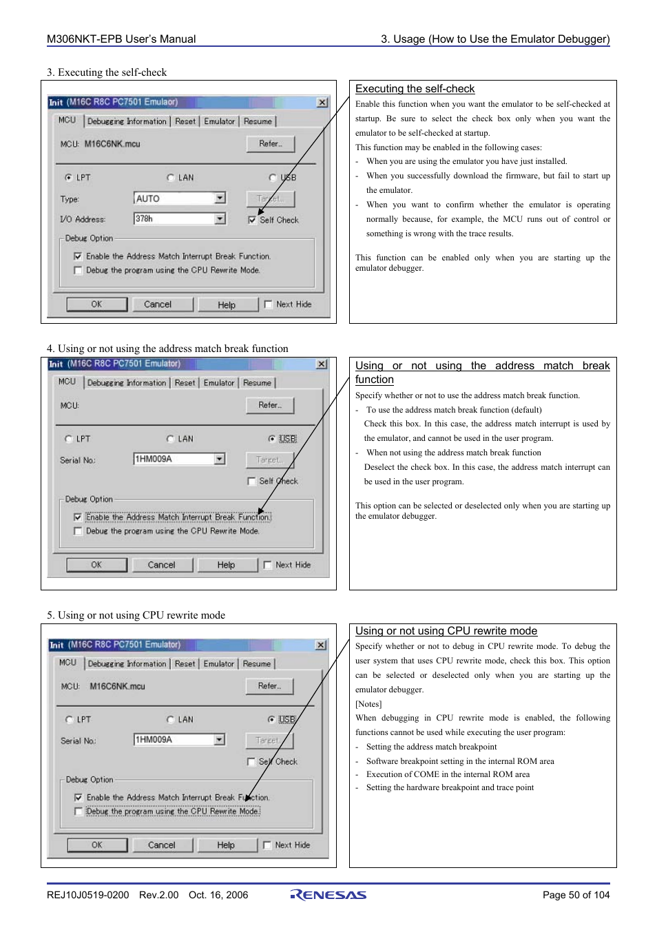 Renesas M16C/6NM User Manual | Page 52 / 106