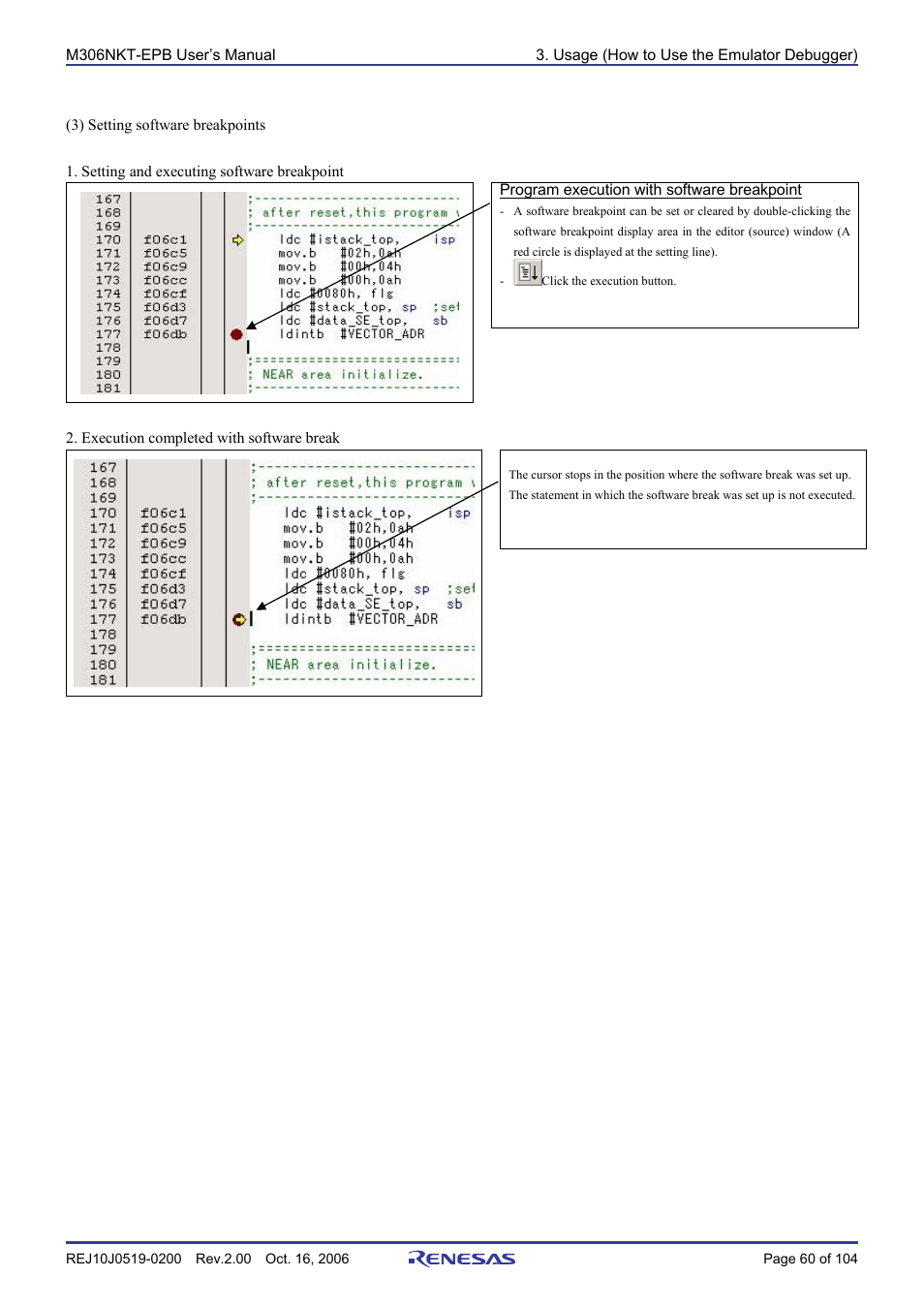 Renesas M16C/6NM User Manual | Page 62 / 106
