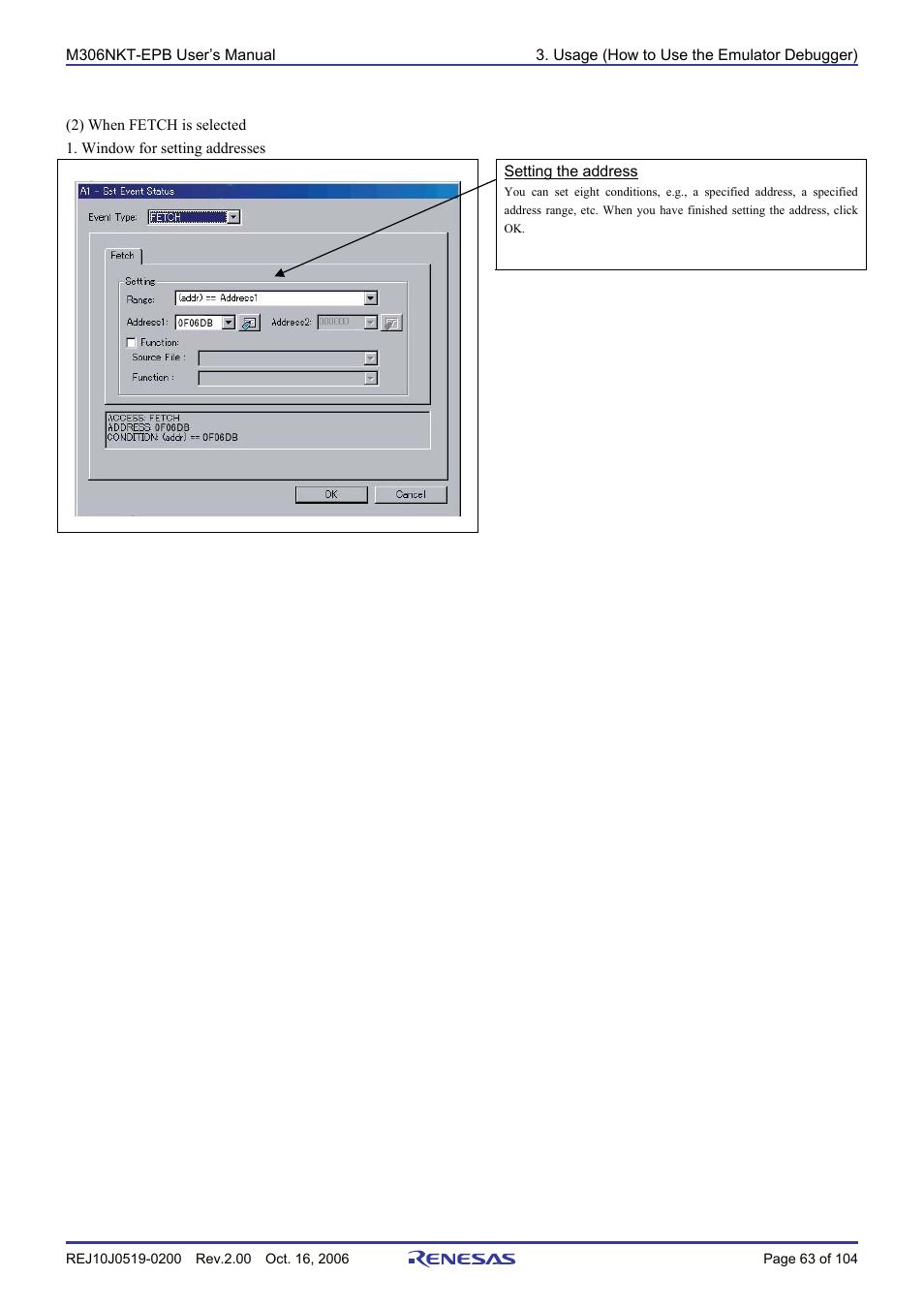 Renesas M16C/6NM User Manual | Page 65 / 106
