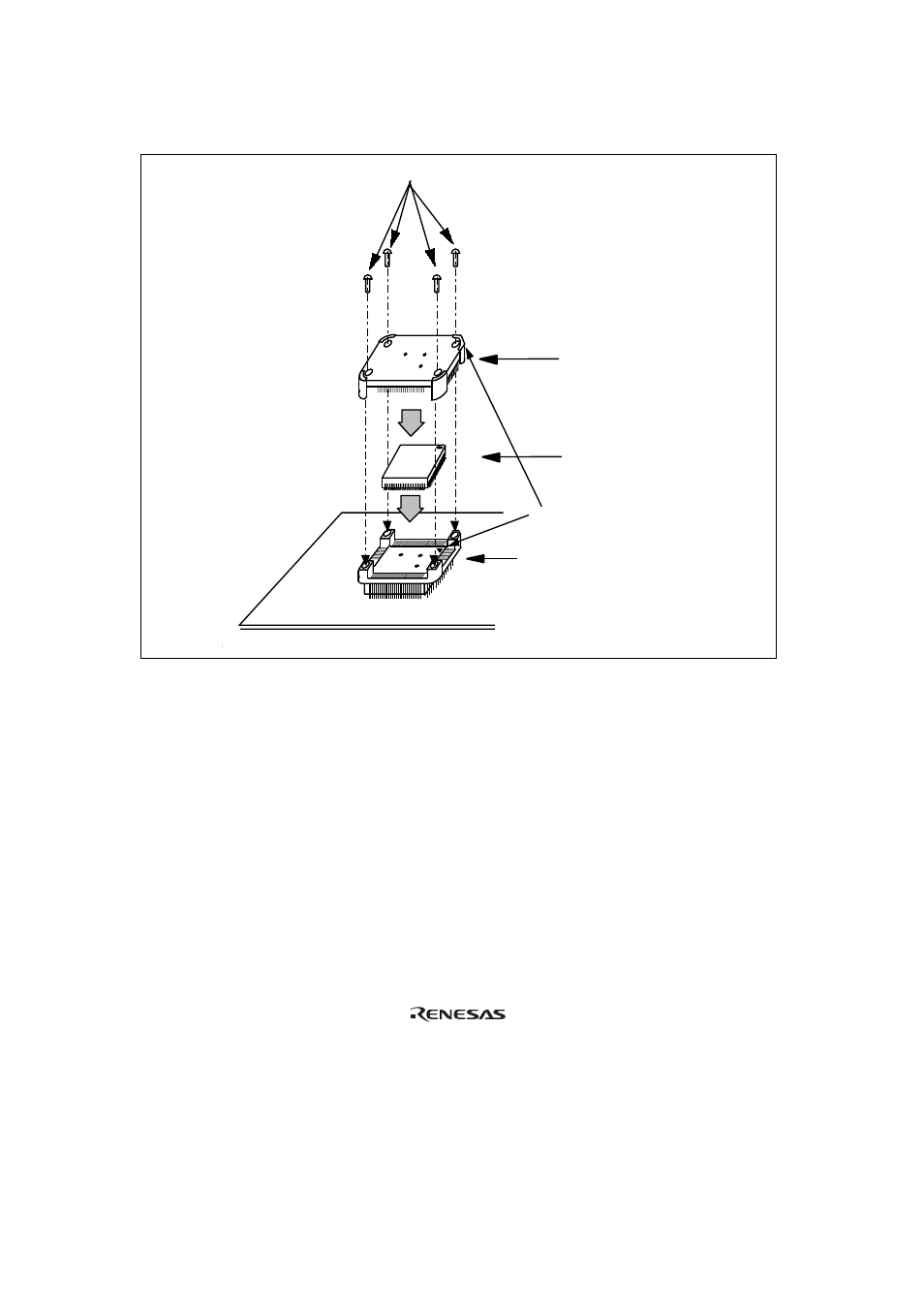 Figure 9installing mcu to user system | Renesas H8S/2338 Series User Manual | Page 20 / 23