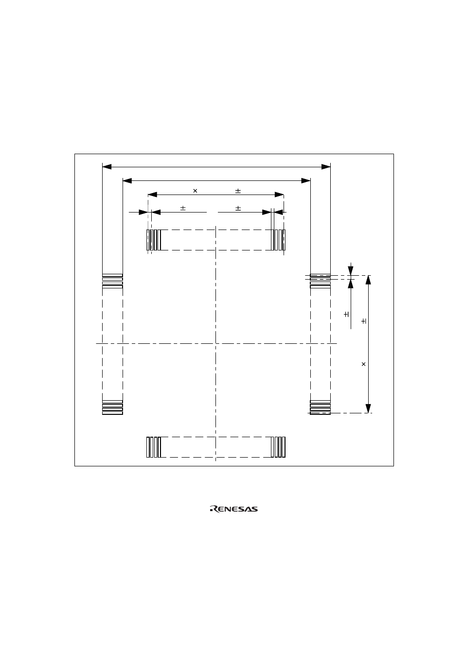 3recommended dimensions for user system mount pad, Figure 5 recommended dimensions for mount pad, Recommended dimensions for user system mount pad | 3 recommended dimensions for user system mount pad | Renesas FP-100B User Manual | Page 15 / 22