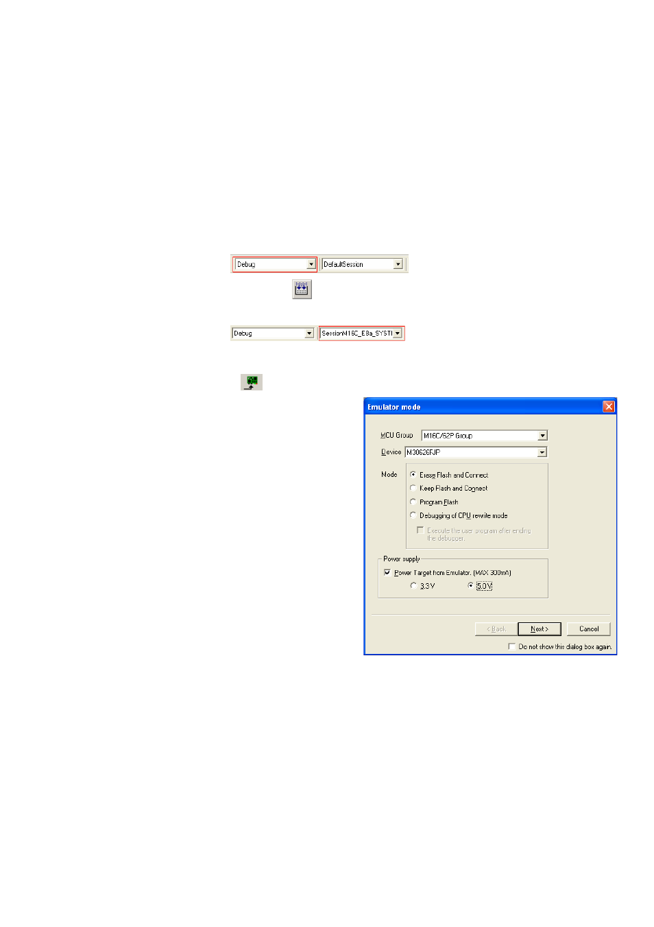 Renesas RSKM16C62P User Manual | Page 2 / 3