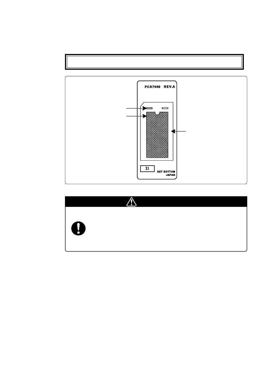 3 mounting an mcu into the adapter, Caution, Caution to be taken for handling mcu | Renesas PCA7400 User Manual | Page 11 / 18