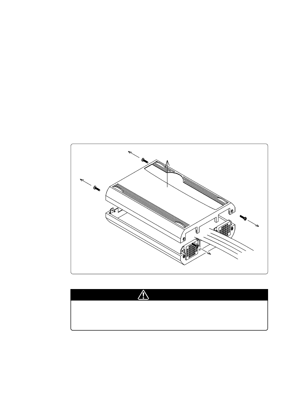 1 removing the upper cover, Chapter 3. setting up, Caution | When removing the upper cover | Renesas Emulation Pod M30620T2-RPD-E User Manual | Page 26 / 80