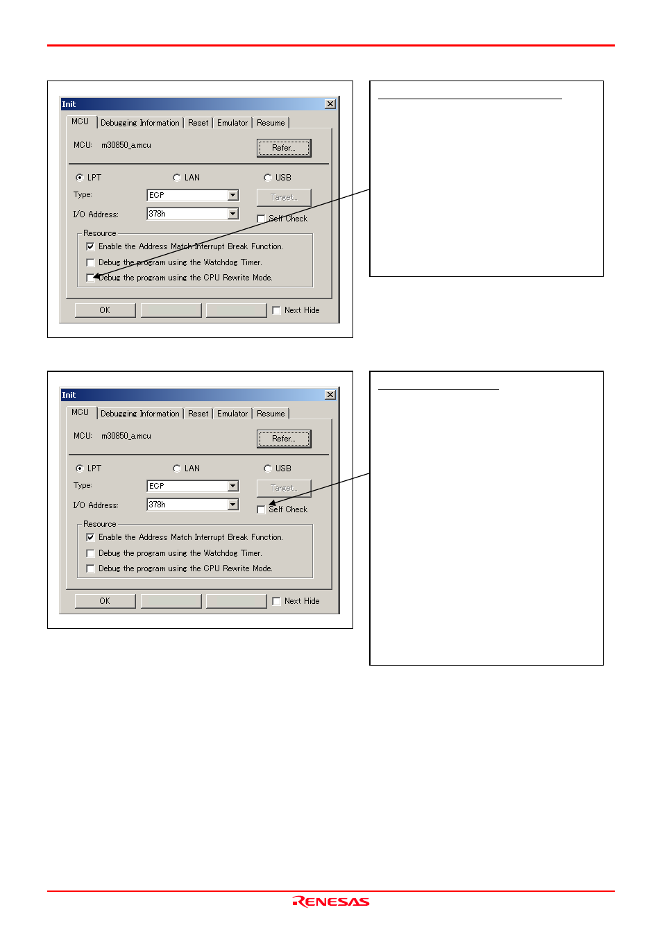Renesas Emulation Probe M30850T2-EPB User Manual | Page 49 / 98
