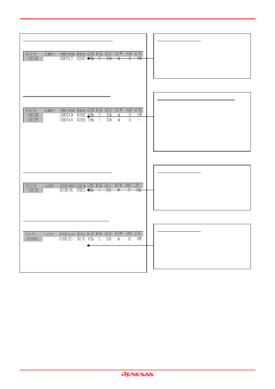 Renesas Emulation Probe M30850T2-EPB User Manual | Page 65 / 98