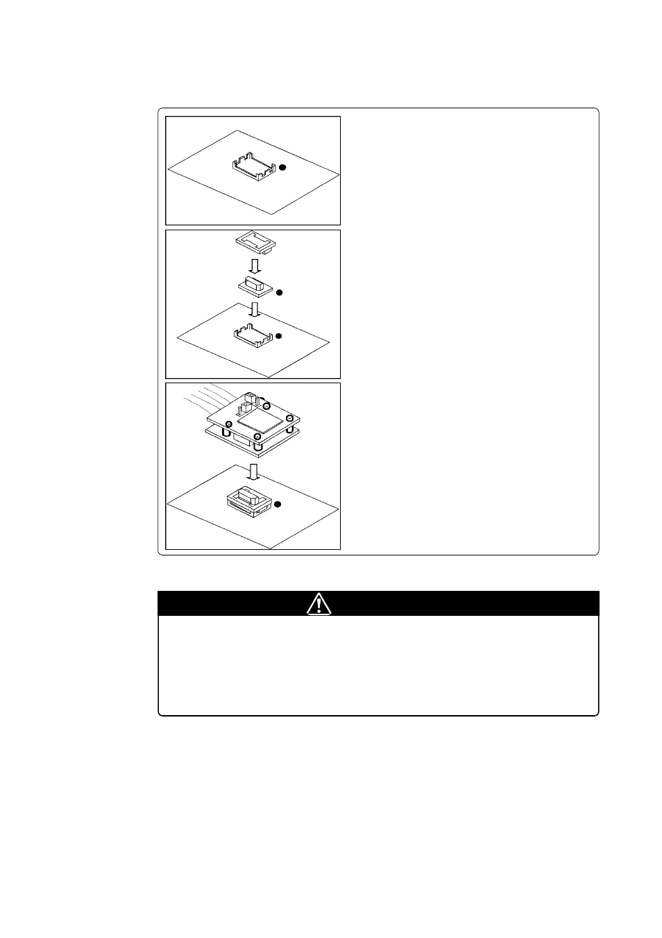 Caution | Renesas Pod Probe for 7906 Group MCUs M37906T-PRB User Manual | Page 27 / 42