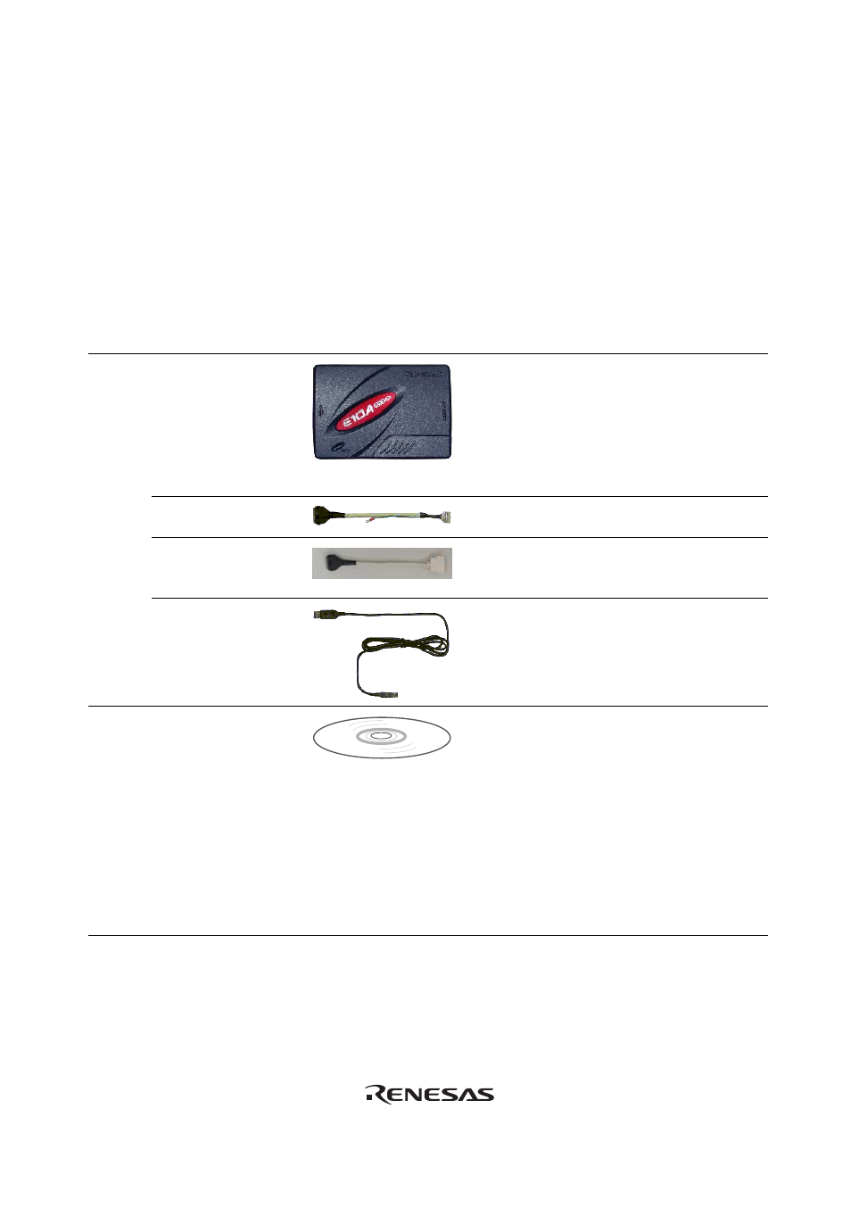1 components of the emulator | Renesas SuperH SH7339 User Manual | Page 7 / 43