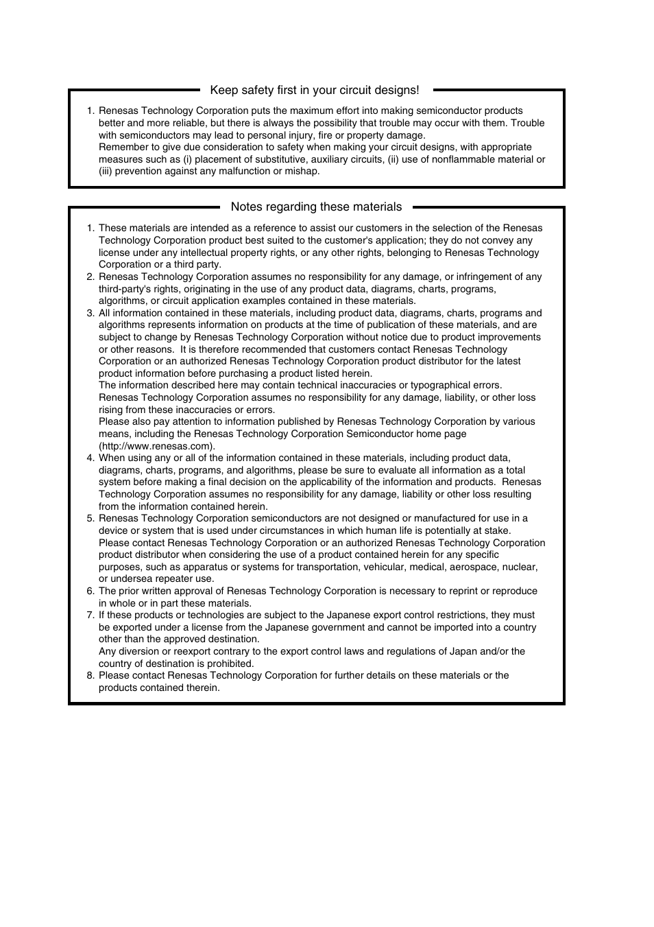 Renesas M16C FAMILY User Manual | Page 2 / 103