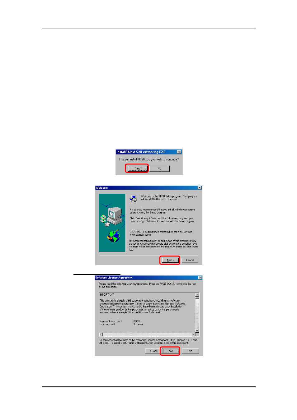 5 kd30/kd3083 intalling, 1 installing | Renesas M16C FAMILY User Manual | Page 27 / 103