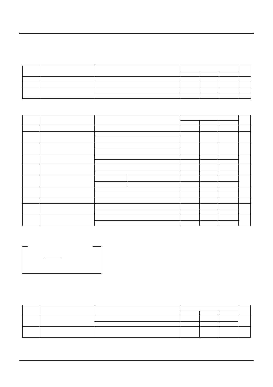 4 a-d converter recommended operating conditions, 5 voltage drop detection circuit characteristics, Appendix | 1 electrical characteristics, Table 3.1.6 a-d converter characteristics | Renesas 4514 User Manual | Page 173 / 210