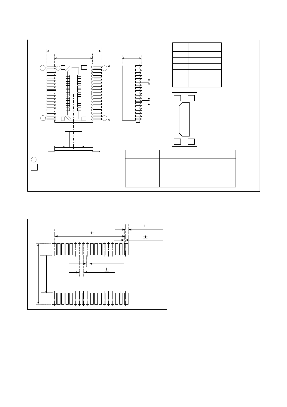 External dimensions of the m3t-ssop36b-450, Sample foot pattern of the target system | Renesas Dummy IC M3T-SSOP36B-450 User Manual | Page 3 / 4