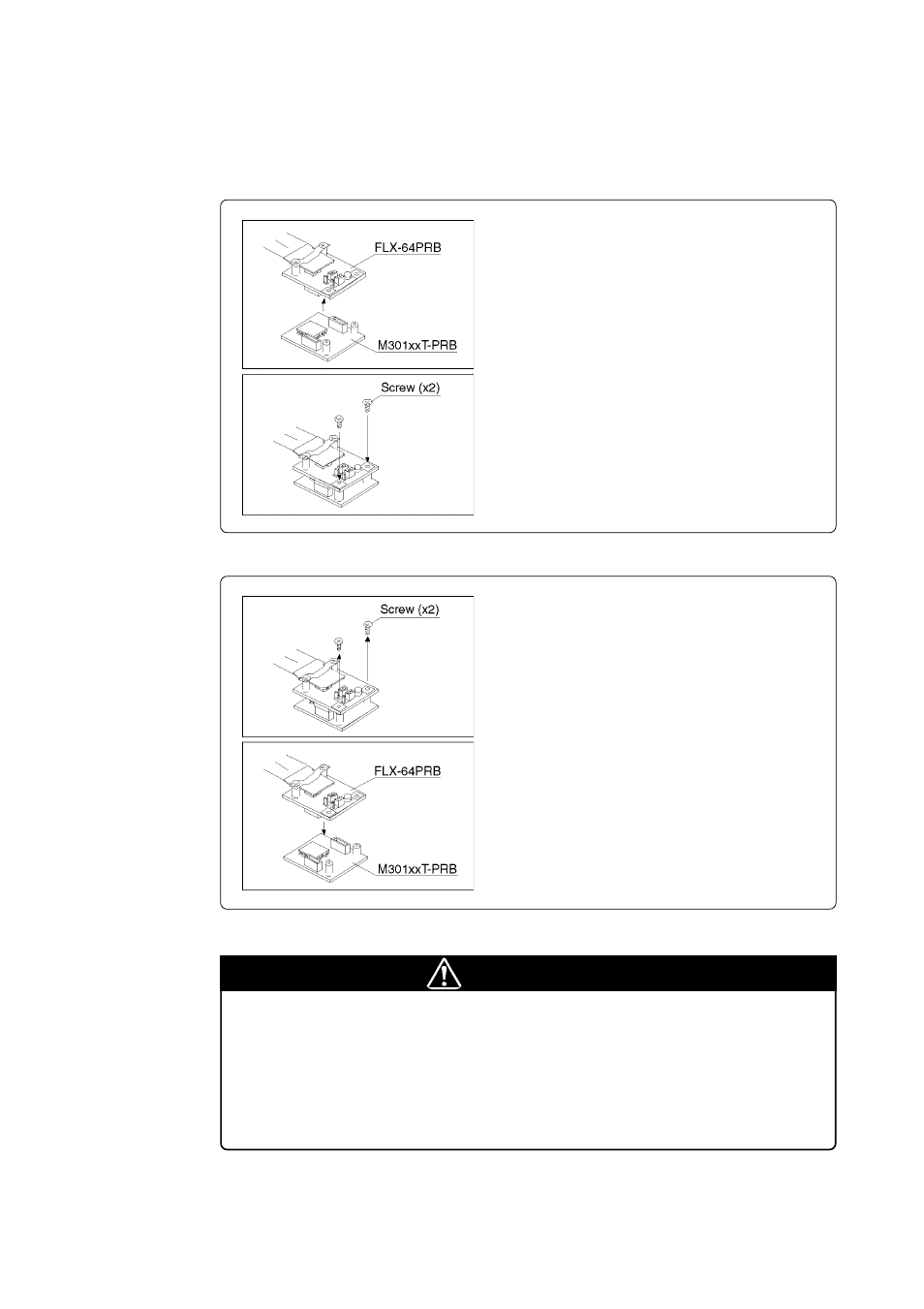 5 connecting the pod probe, Caution, When connecting the pod probe | Renesas Emulation Pod M30100T3-RPD-E User Manual | Page 29 / 52