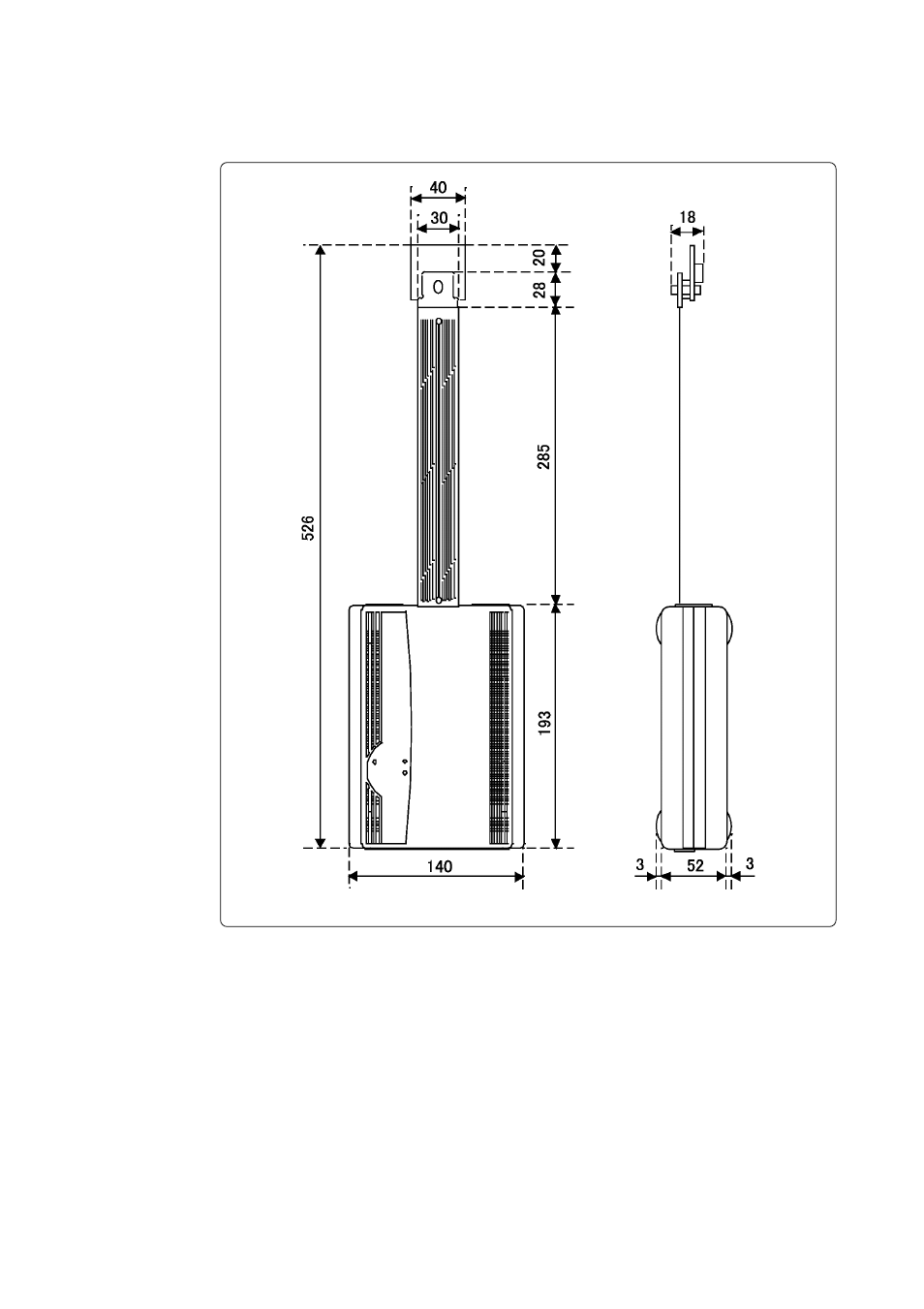 2 external dimensions, 1) external dimensions of the emulation pod | Renesas Emulation Pod M30100T3-RPD-E User Manual | Page 39 / 52