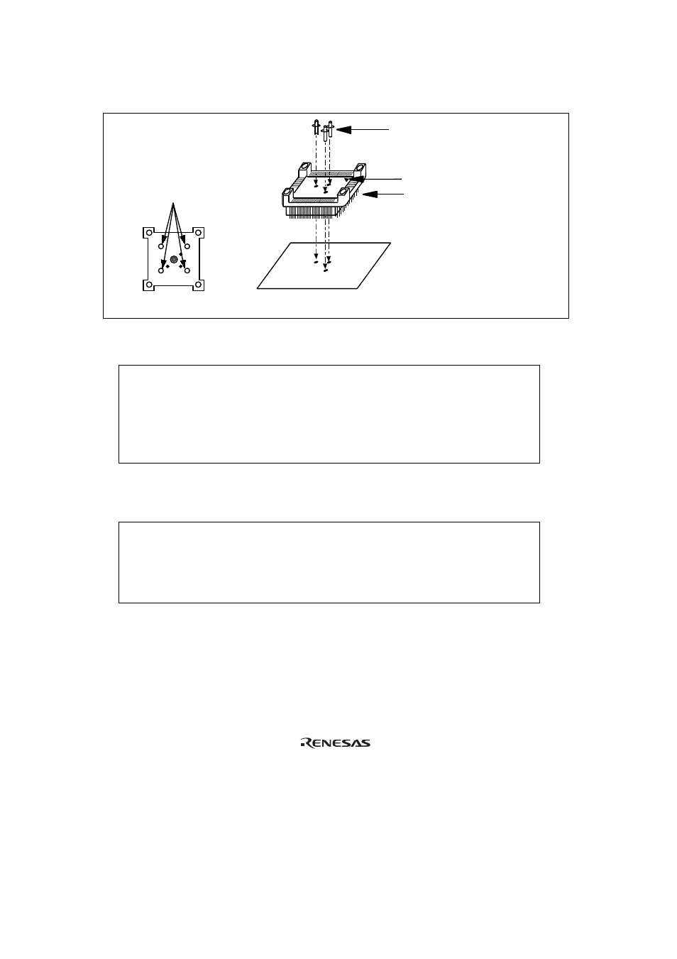 Figure 3location setting of ic socket, 2inserting cable head, Inserting cable head | Caution | Renesas FP-144 User Manual | Page 10 / 20