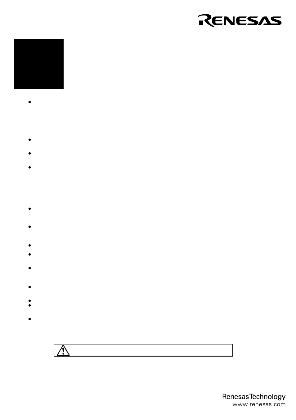 Renesas M30262T-PTC User Manual | 4 pages