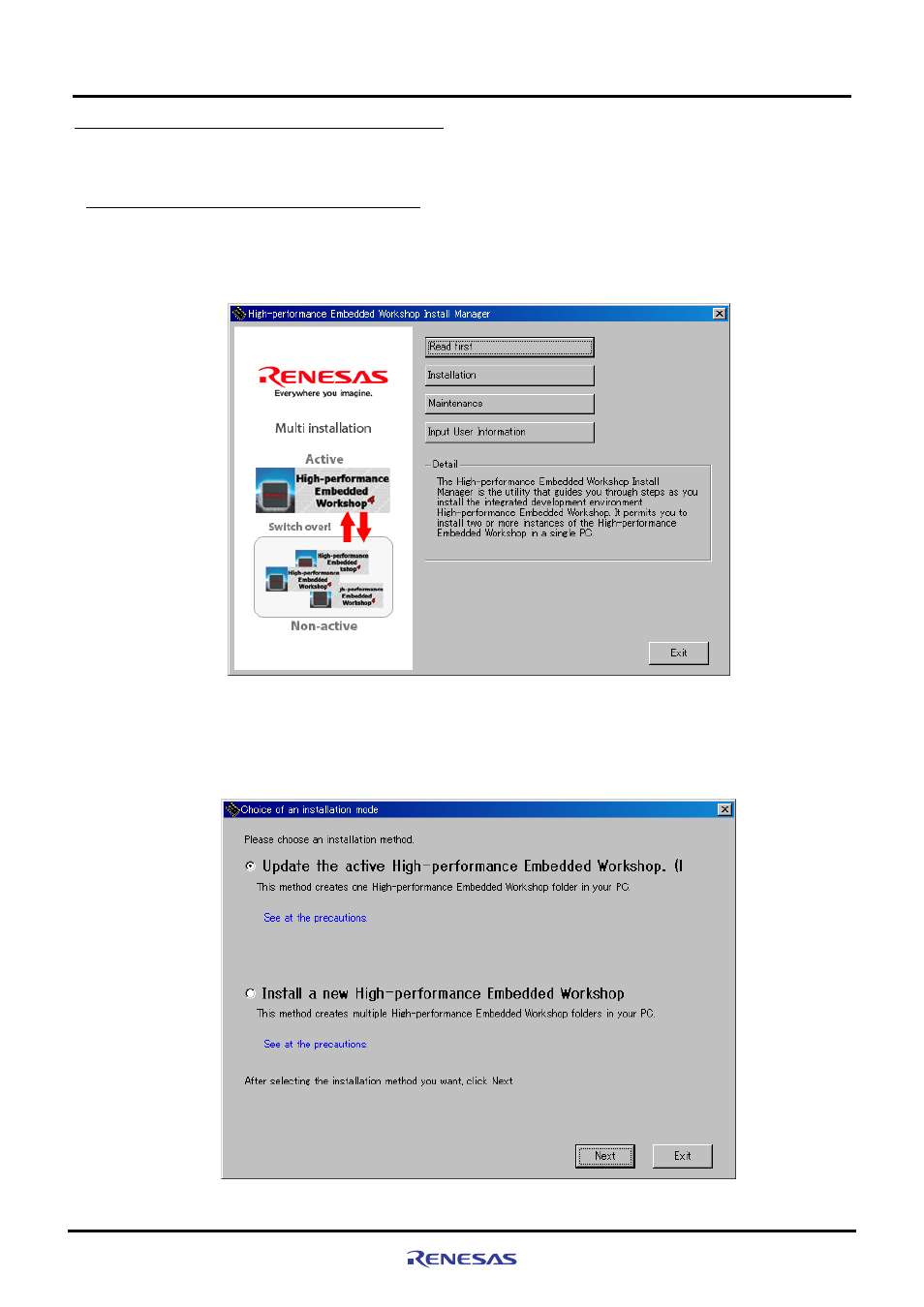 2 setting up the e10a-usb emulator software, 1 e10a-usb software installation procedure, 2 setting up the e10a-usb emulator software -5 | 1 e10a-usb software installation procedure -5 | Renesas M3A-HS71 User Manual | Page 31 / 82