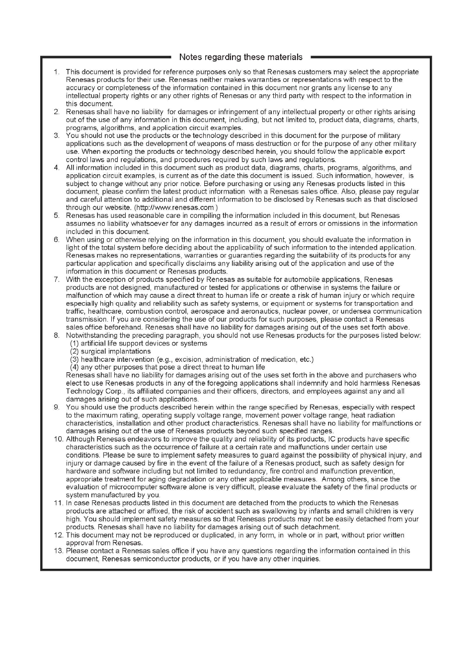 Renesas M3A-HS71 User Manual | Page 5 / 82