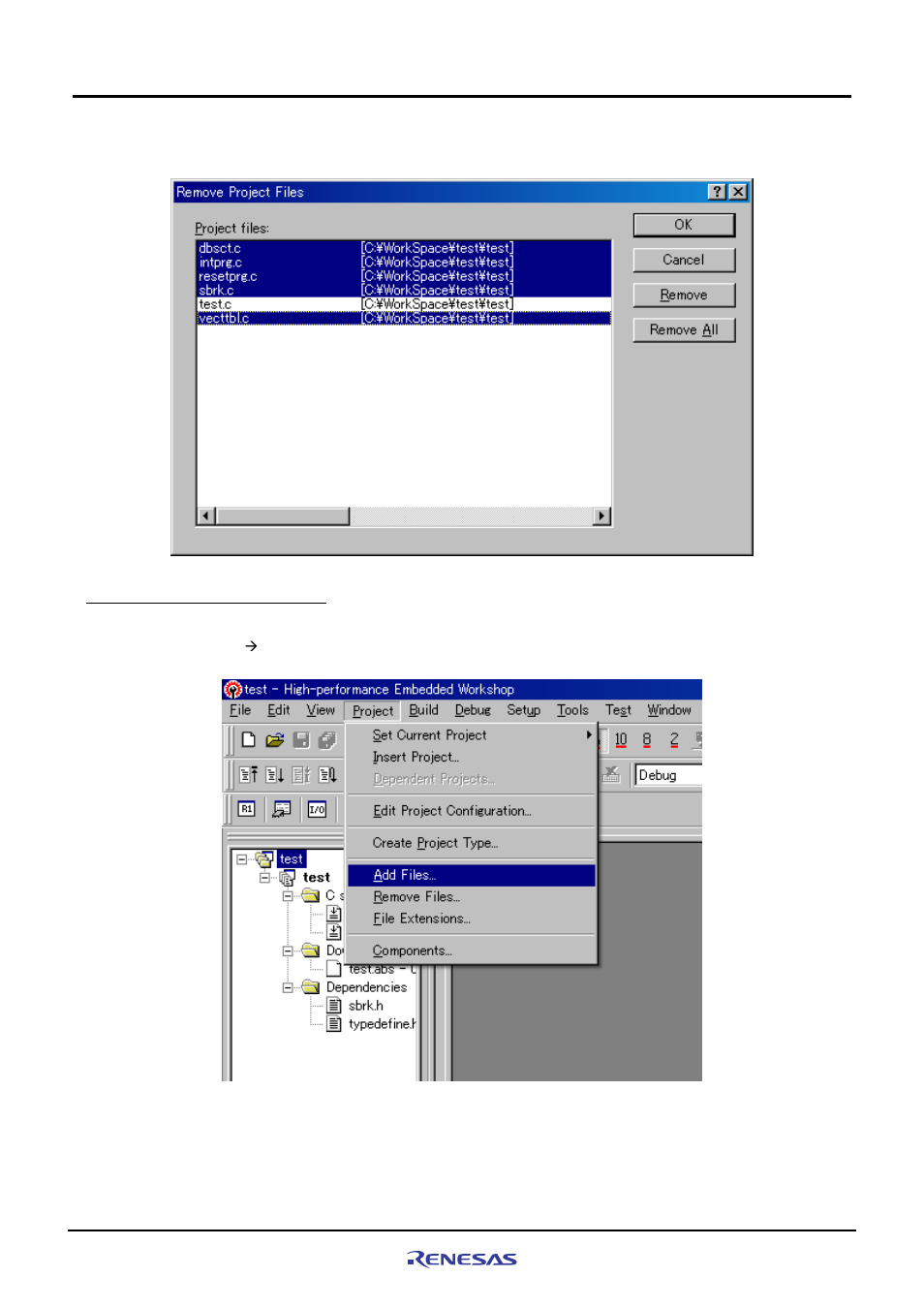 3 adding hardware setup files, 3 adding hardware setup files -11 | Renesas M3A-HS71 User Manual | Page 67 / 82