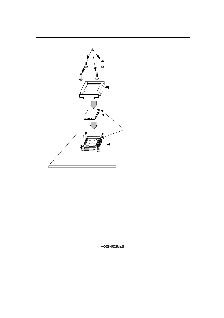 Figure 8 installing mcu to user system | Renesas QFP-80A User Manual | Page 17 / 20