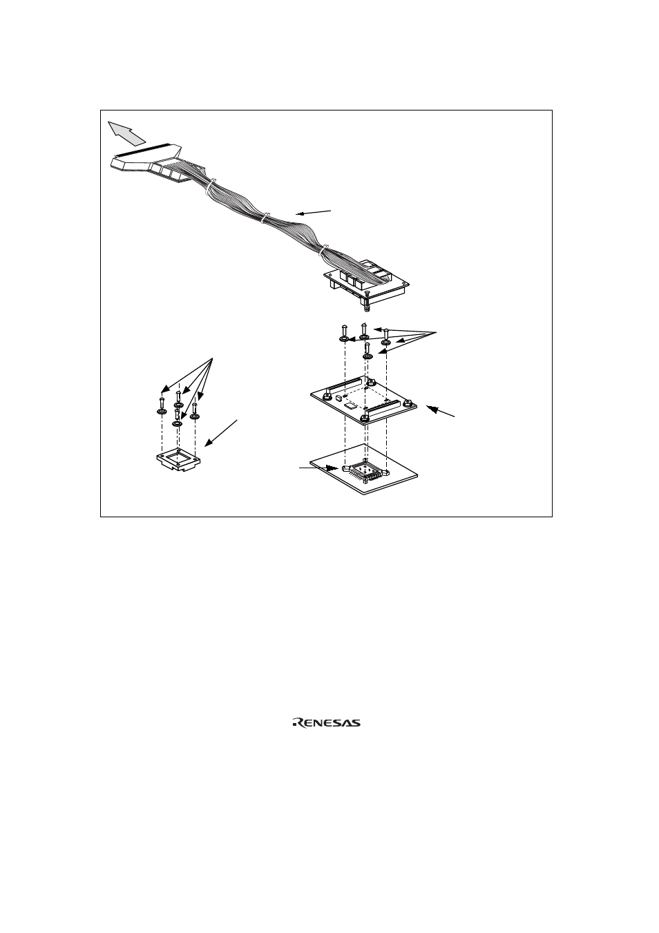 Figure 1 hs3864ech61h user system interface cable | Renesas QFP-80A User Manual | Page 6 / 20