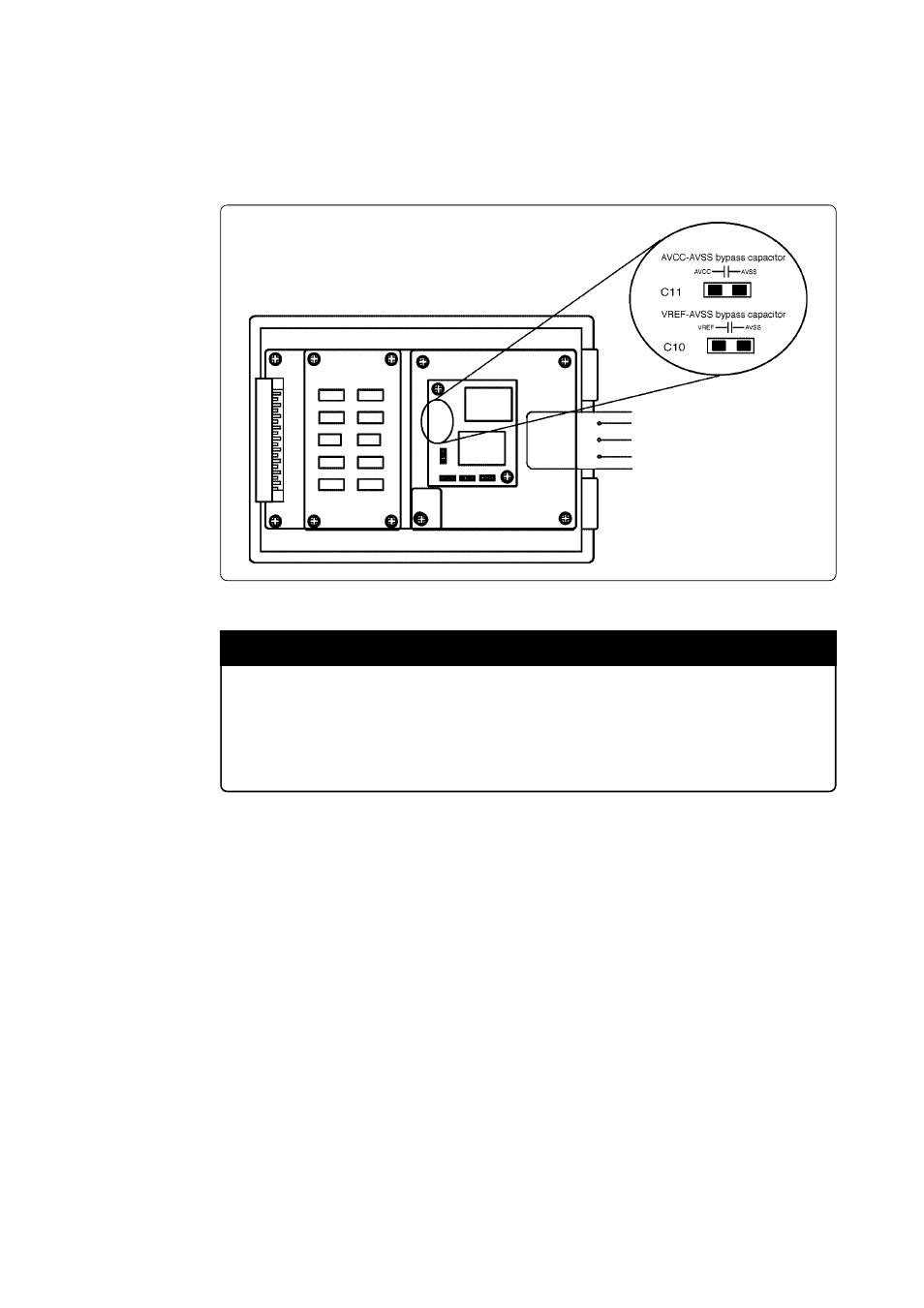4 a-d conversion bypass capacitor, Important | Renesas Emulation Pod for M30240 Group MCUs M30240T-RPD-E User Manual | Page 31 / 60